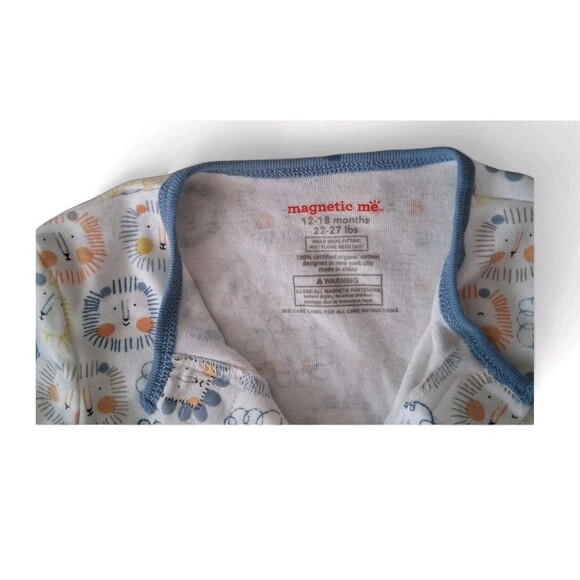 Magnetic Me 12-18 22-27 Pounds Organic Cotton Pajamas - Picture 3 of 3